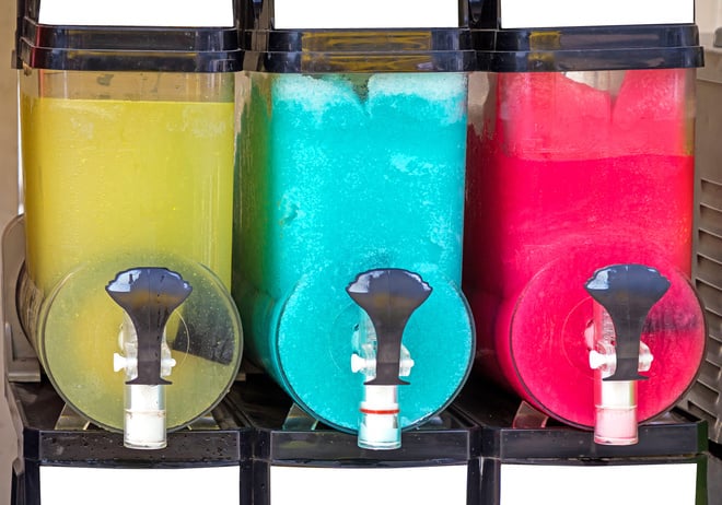 Squishy slush cold sugary drink machines